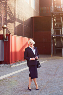 Georgine Kellermann auf der Zeche Zollverein 